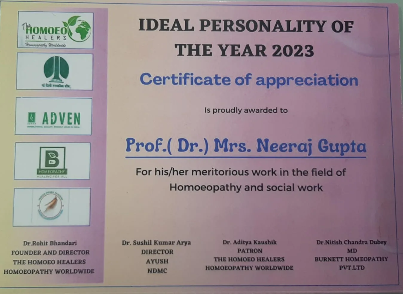 Ideal Personality of the Year 2023