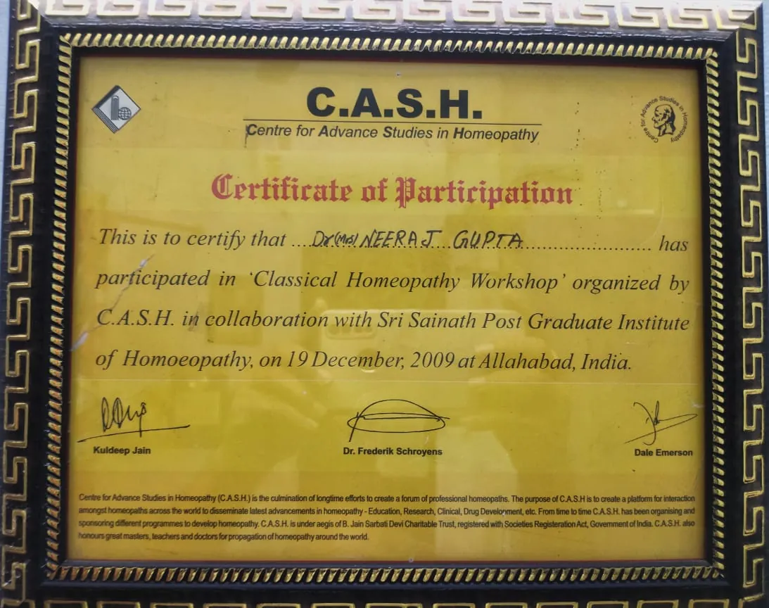 Classical Homoeopathy Workshop (2009)