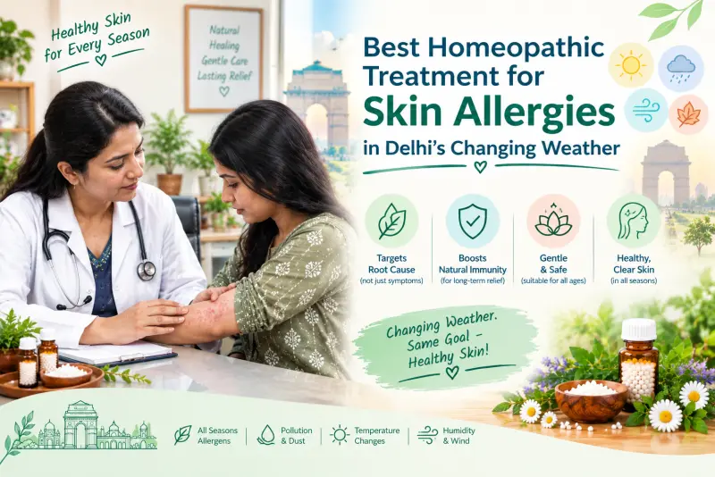 Best Homeopathic Treatment for Skin Allergies in Delhi's Changing Weather