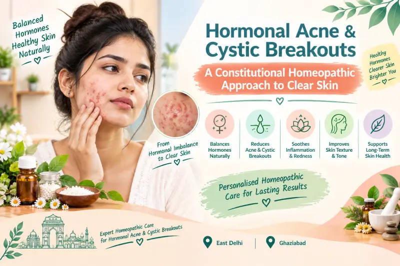 Hormonal Acne & Cystic Breakouts: Restoring Clear Skin from Within in Delhi NCR