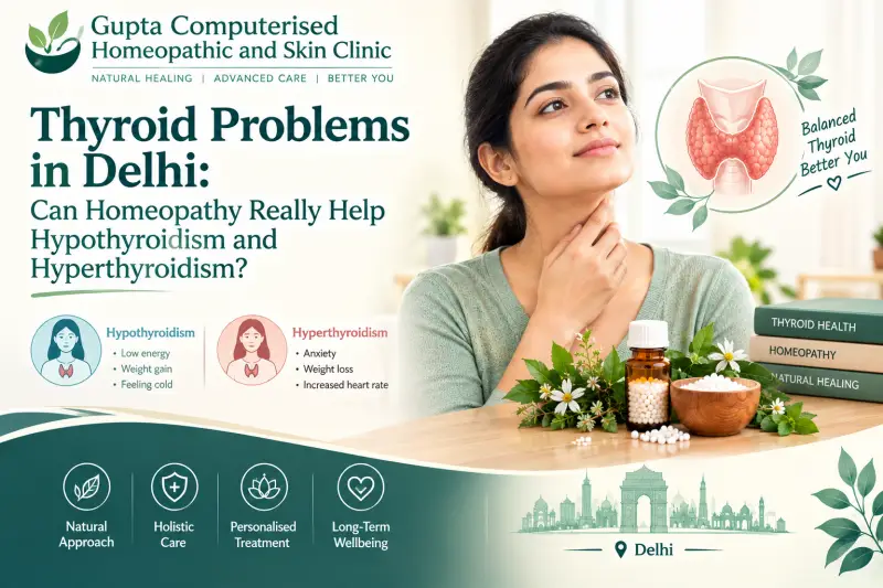 Thyroid Problems in Delhi: Can Homeopathy Really Help Hypothyroidism and Hyperthyroidism?